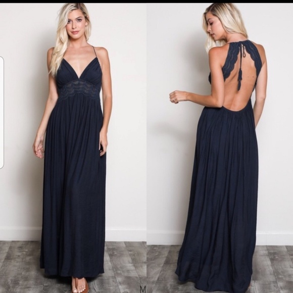 SB Glam Dresses & Skirts - SB GLAM Maxi Dress Sleeveless Open Back NWT